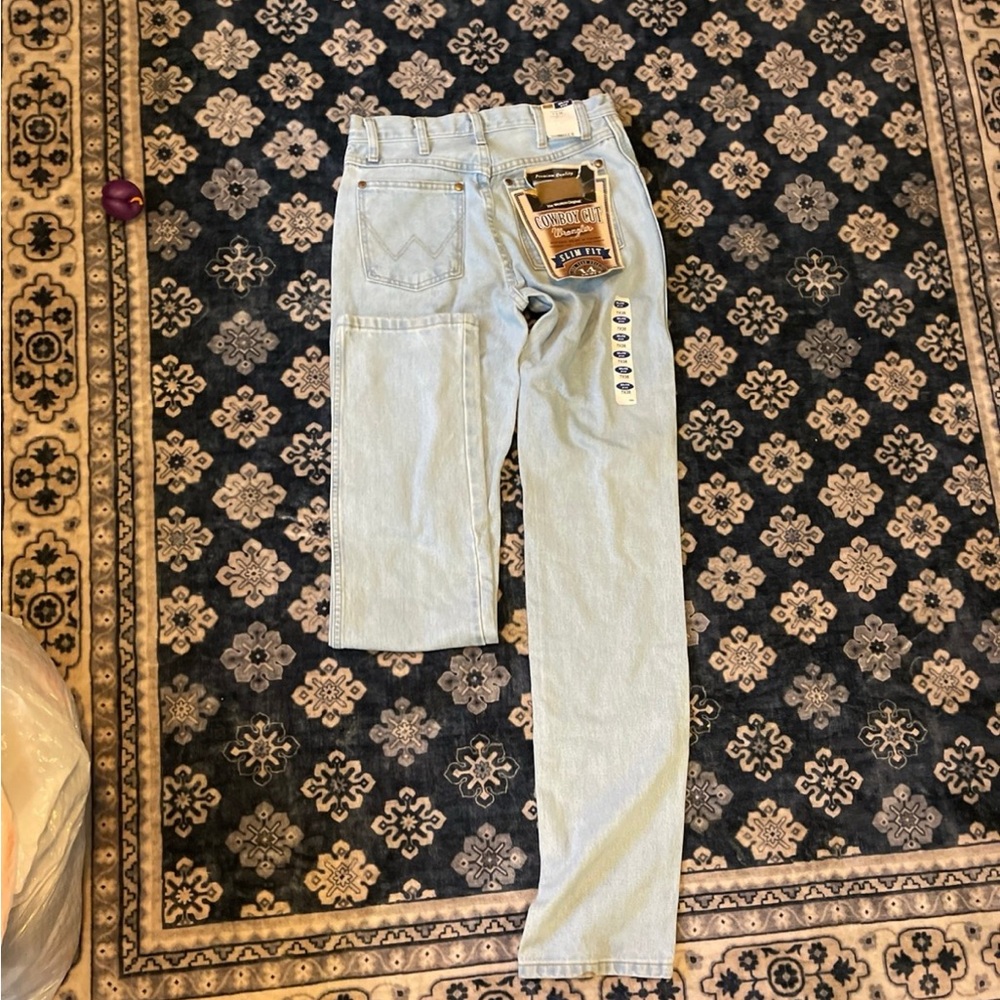 Wrangler Blue Straight Leg Jeans Classic Style